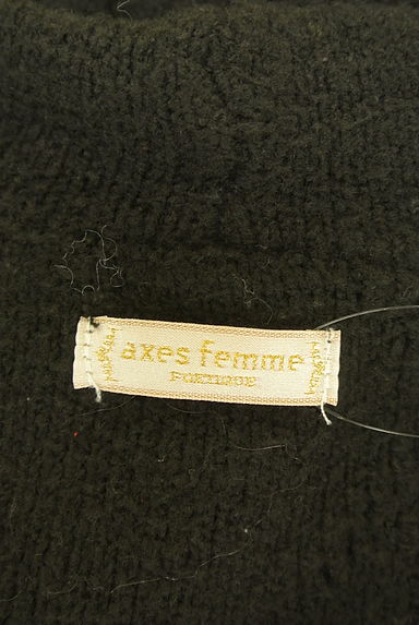 axes femme（アクシーズファム）の古着「セーラー襟ケーブル編み膝丈ニットワンピース（ワンピース・チュニック）」大画像６へ