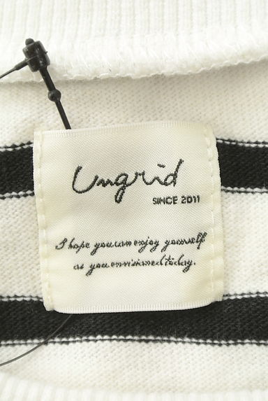 Ungrid（アングリッド）の古着「スリット七分袖ボーダーカットソー（カットソー・プルオーバー）」大画像６へ
