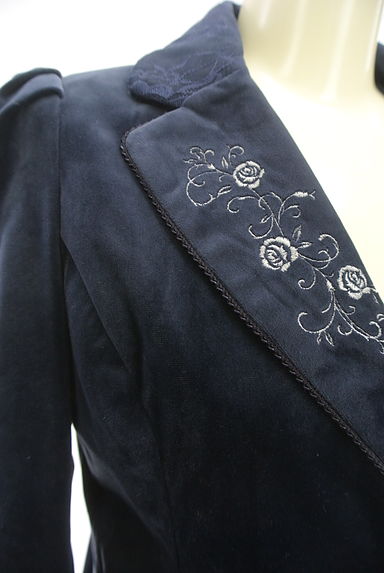 axes femme（アクシーズファム）の古着「刺繍入りベロアライクジャケット（ジャケット）」大画像４へ