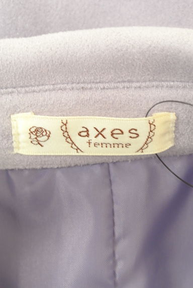 axes femme（アクシーズファム）の古着「スウェードライダースジャケット（ブルゾン・スタジャン）」大画像６へ