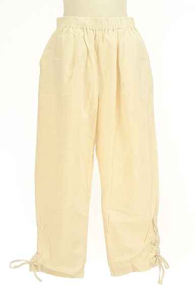 SM2（サマンサモスモス）の古着「リネン混裾レースアップクロップドパンツ（パンツ）」大画像１へ