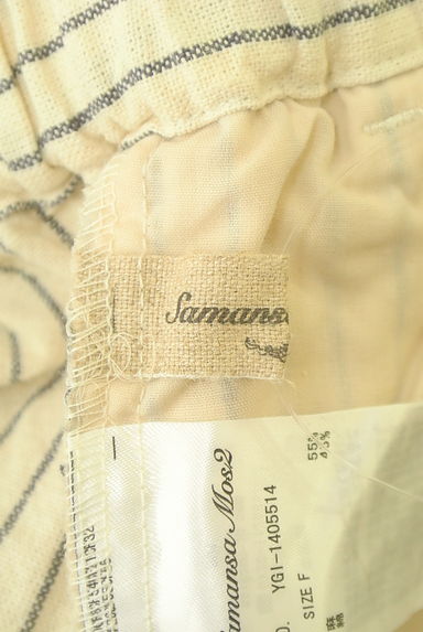 SM2（サマンサモスモス）の古着「リネン混ストライプテーパードパンツ（パンツ）」大画像６へ