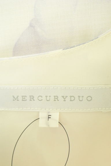 MERCURYDUO（マーキュリーデュオ）の古着「スリットシフォン袖花柄ミニワンピース（ワンピース・チュニック）」大画像６へ