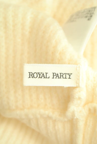 ROYAL PARTY（ロイヤルパーティ）の古着「ボリューム袖オフタートルショートセーター（セーター）」大画像６へ