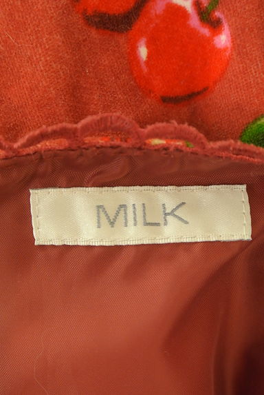 MILK（ミルク）の古着「起毛フルーツ柄ノースリワンピース（ワンピース・チュニック）」大画像６へ