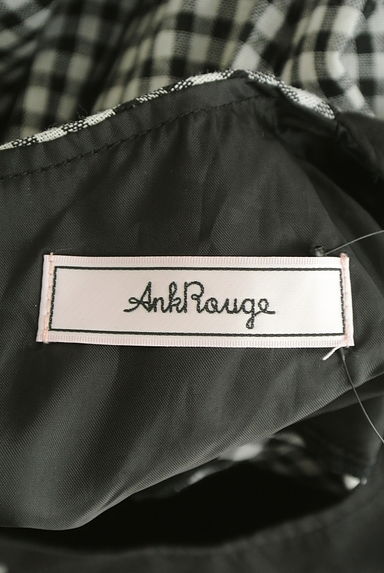 Ank Rouge（アンクルージュ）の古着「ロゴ刺繍入りギンガムチェック柄ミニワンピース（ワンピース・チュニック）」大画像６へ