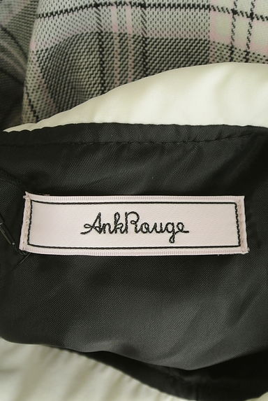 Ank Rouge（アンクルージュ）の古着「ロゴ刺繍襟付きチェックミニワンピース（ワンピース・チュニック）」大画像６へ
