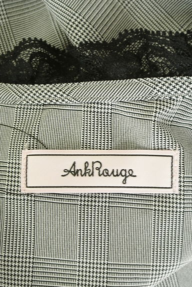 Ank Rouge（アンクルージュ）の古着「リボン付きグログランチェックコンビネゾン（コンビネゾン・オールインワン）」大画像６へ