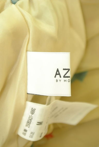 AZUL by moussy（アズールバイマウジー）の古着「フラワーギャザーシアースカート（ロングスカート・マキシスカート）」大画像６へ