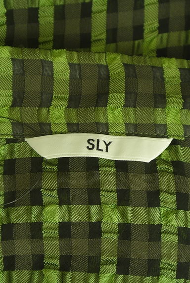 SLY（スライ）の古着「チェック柄開襟シャツ（ブラウス）」大画像６へ