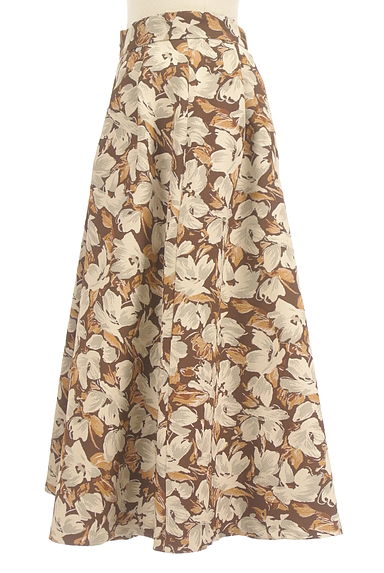 STRAWBERRY-FIELDS（ストロベリーフィールズ）の古着「花柄ジャガードミモレスカート（ロングスカート・マキシスカート）」大画像３へ