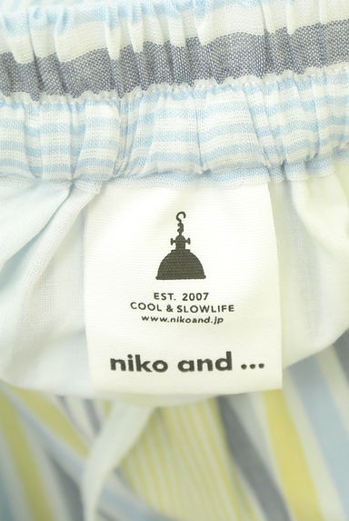 niko and...（ニコ アンド）の古着「マルチストライプシアーロングスカート（ロングスカート・マキシスカート）」大画像６へ