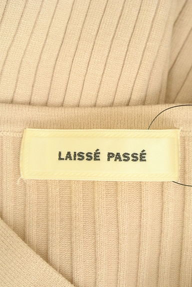 LAISSE PASSE（レッセパッセ）の古着「アシンメトリーリボン付きリブニット（ニット）」大画像６へ