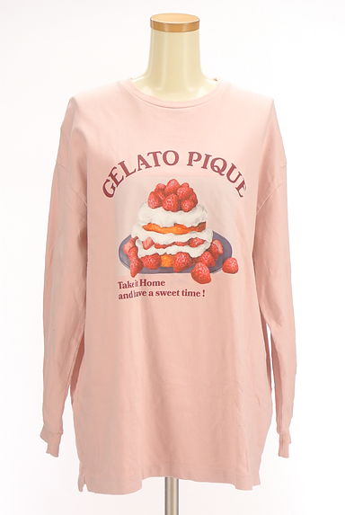 gelato pique（ジェラートピケ）の古着「ケーキプリントTシャツ（Ｔシャツ）」大画像１へ