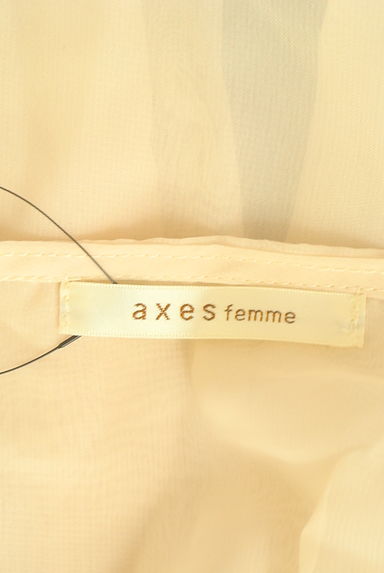 axes femme（アクシーズファム）の古着「バイカラーレースシフォンブラウス（ブラウス）」大画像６へ