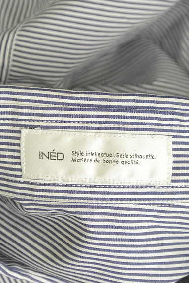 INED（イネド）の古着「ストライプ柄シャツ（カジュアルシャツ）」大画像６へ