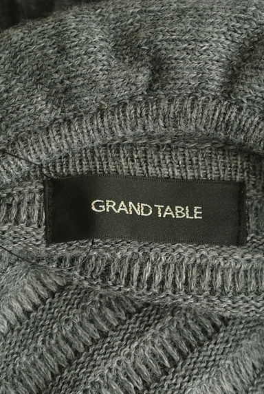 GRAND TABLE（グランターブル）の古着「ハイネック凹凸リブジップロングカーディガン（カーディガン・ボレロ）」大画像６へ