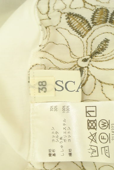 SCAPA（スキャパ）の古着「フロント花刺繍キーネックカットソー（カットソー・プルオーバー）」大画像６へ