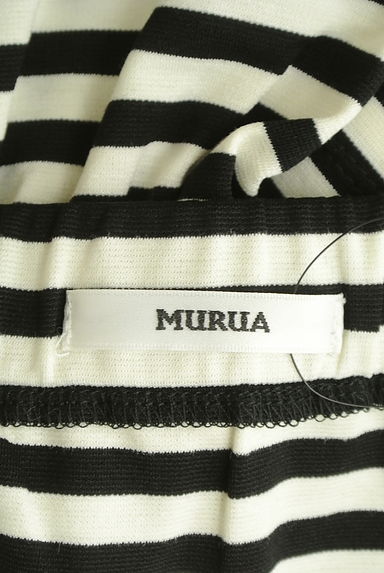 MURUA（ムルーア）の古着「チョーカー付きカットスリーブボーダートップス（カットソー・プルオーバー）」大画像６へ