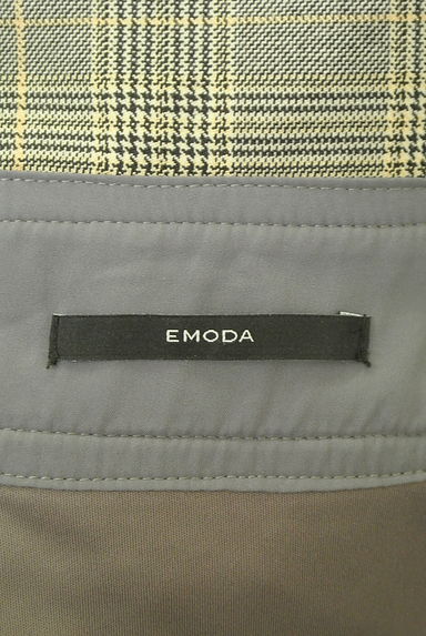 EMODA（エモダ）の古着「ラップ風チェックミモレスカート（ロングスカート・マキシスカート）」大画像６へ