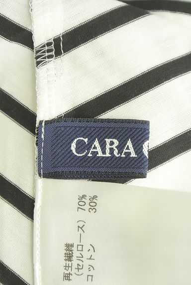 CARA O CRUZ（キャラオクルス）の古着「ボーダー柄フレアＴシャツ（Ｔシャツ）」大画像６へ