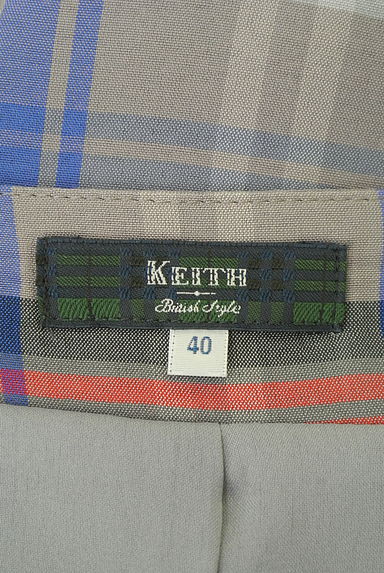 KEITH（キース）の古着「チェック柄ラップ風タイトロングスカート（ロングスカート・マキシスカート）」大画像６へ