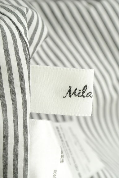 Mila Owen（ミラオーウェン）の古着「ストライプ柄オーバーシャツ（カジュアルシャツ）」大画像６へ