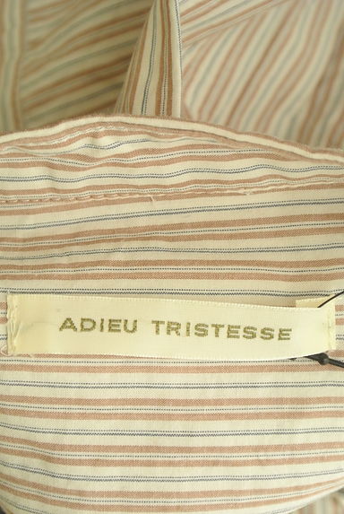 ADIEU TRISTESSE（アデュートリステス）の古着「ストライプ柄ノースリブラウス（ブラウス）」大画像６へ