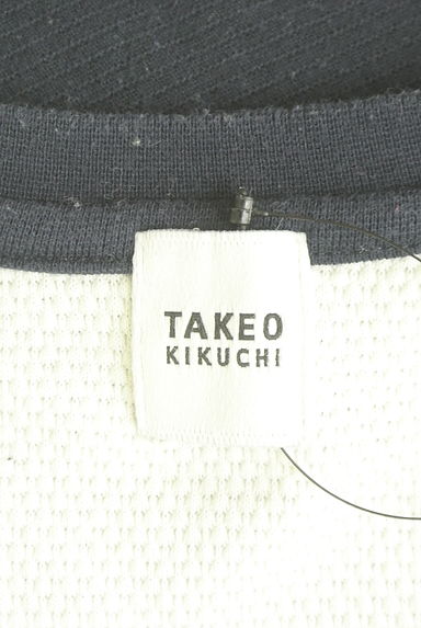 TAKEO KIKUCHI（タケオキクチ）の古着「接触冷感配色ボーダーTシャツ（ニット）」大画像６へ
