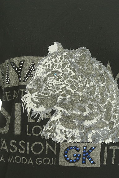 ITALIYA（伊太利屋）の古着「ラメ豹プリントカットソー（カットソー・プルオーバー）」大画像５へ