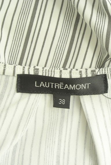 LAUTREAMONT（ロートレアモン）の古着「ストライプ柄スリットカットソー（カットソー・プルオーバー）」大画像６へ