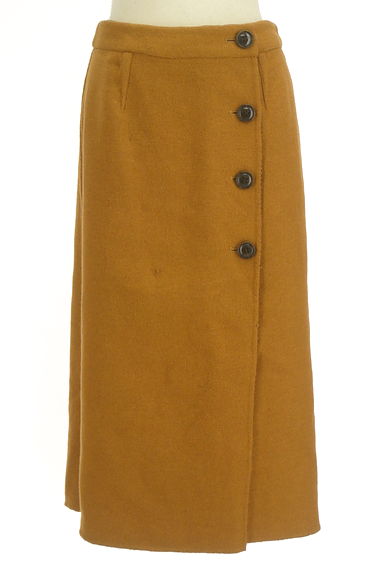 BEAMS Women's（ビームス　ウーマン）の古着「チェック×無地リバーシブルミモレ丈巻きスカート（スカート）」大画像５へ