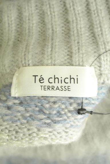 Te chichi（テチチ）の古着「オルテガ柄モックネックニット（ニット）」大画像６へ