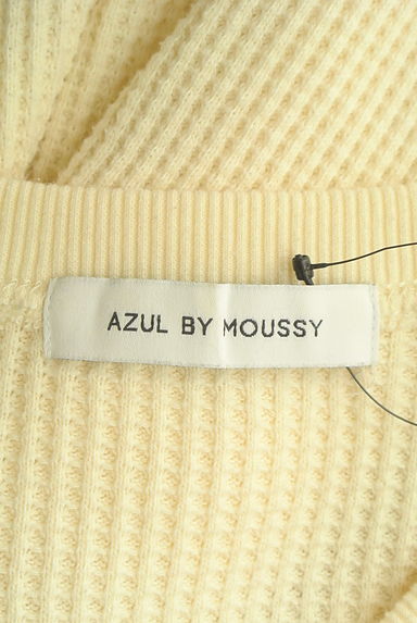 AZUL by moussy（アズールバイマウジー）の古着「９分袖テールカットワッフルカットソー（ニット）」大画像６へ