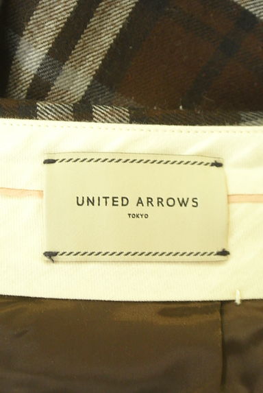 UNITED ARROWS（ユナイテッドアローズ）の古着「チェック柄ウールテーパードパンツ（パンツ）」大画像６へ