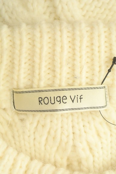 Rouge vif La cle（ルージュヴィフラクレ）の古着「ケーブル編みニットトップス（セーター）」大画像６へ