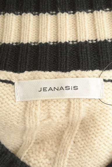 JEANASiS（ジーナシス）の古着「ラインVネックニットトップス（セーター）」大画像６へ