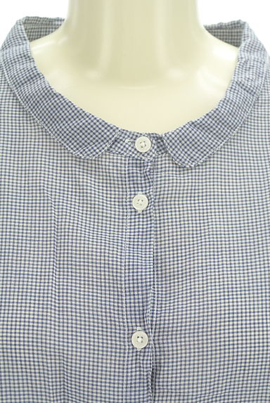 SM2（サマンサモスモス）の古着「プチ襟ギンガムチェックシャツ（カジュアルシャツ）」大画像４へ