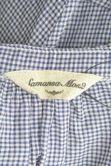 SM2（サマンサモスモス）の古着「プチ襟ギンガムチェックシャツ（カジュアルシャツ）」大画像６へ