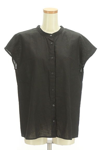Melan Cleuge（メランクルージュ）の古着「バンドカラーフレンチスリーブシャツ（カジュアルシャツ）」大画像１へ