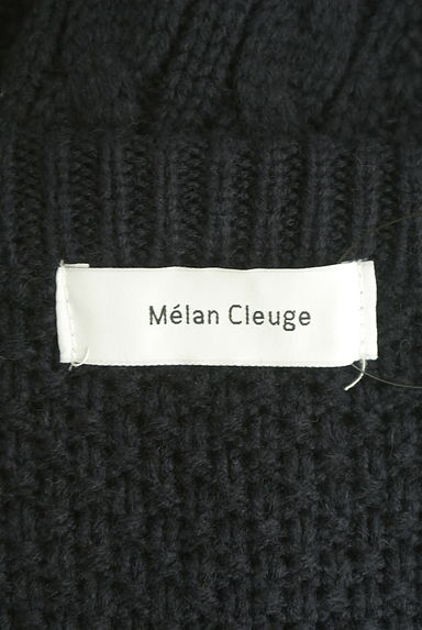 Melan Cleuge（メランクルージュ）の古着「キーネックケーブルニット（セーター）」大画像６へ