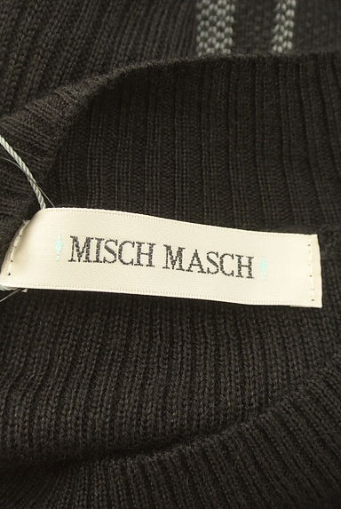 MISCH MASCH（ミッシュマッシュ）の古着「ベルト付きチェック柄ロングニットワンピース（ワンピース・チュニック）」大画像６へ