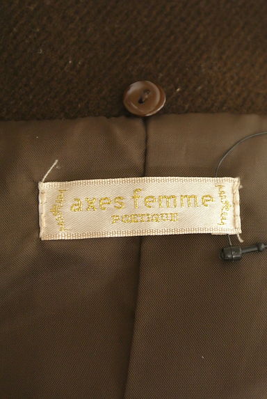 axes femme（アクシーズファム）の古着「ファー襟＆ケープ付きフレアコート（コート）」大画像６へ