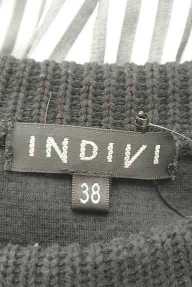 INDIVI（インディヴィ）の古着「レイヤード風ベストドッキングトップス（ニット）」大画像６へ