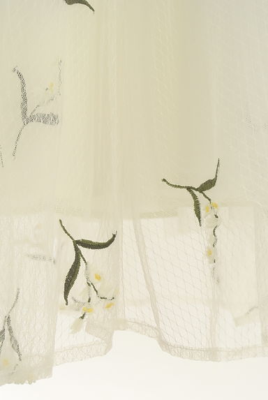 Apuweiser riche（アプワイザーリッシェ）の古着「花刺繍入りチュールロングスカート（ロングスカート・マキシスカート）」大画像５へ