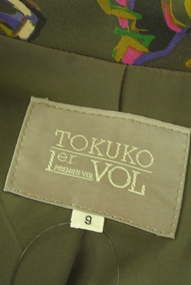 TOKUKO1erVOL（トクコプルミエヴォル）の古着「手描き風プリントミドル丈ジャケット（ジャケット）」大画像６へ