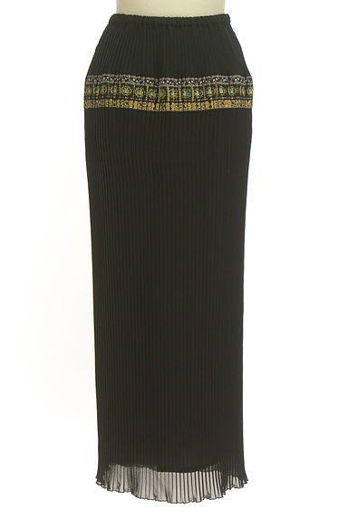 TOKUKO1erVOL（トクコプルミエヴォル）の古着「刺繍入りロングプリーツスカート（ロングスカート・マキシスカート）」大画像２へ