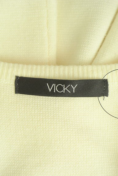 VICKY（ビッキー）の古着「ビジューボタンニットカーディガン（カーディガン・ボレロ）」大画像６へ