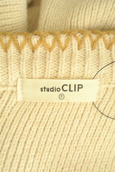 studio CLIP（スタディオクリップ）の古着「バッククロスステッチニットトップス（ニット）」大画像６へ