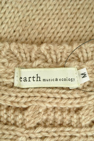 earth music&ecology（アースミュージック＆エコロジー）の古着「ボリューム袖ケーブルニットプルオ―バー（ニット）」大画像６へ